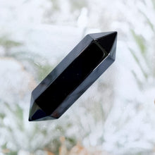 Load image into Gallery viewer, Black Obsidian double terminated point