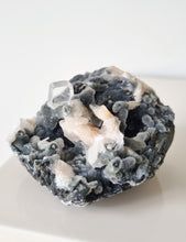 Load image into Gallery viewer, Black Chalcedony, Stilbite & Optical Calcite cluster