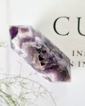 Load image into Gallery viewer, Chevron Amethyst double terminated point
