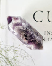 Load image into Gallery viewer, Chevron Amethyst double terminated point