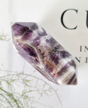 Load image into Gallery viewer, Chevron Amethyst double terminated point