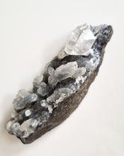 Load image into Gallery viewer, Black Chalcedony & Apophyllite cluster