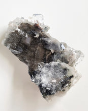 Load image into Gallery viewer, Black Chalcedony & Apophyllite cluster