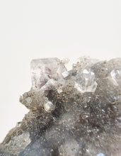 Load image into Gallery viewer, Black Chalcedony & Apophyllite cluster