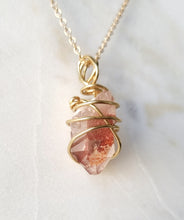 Load image into Gallery viewer, Red Phantom Quartz pendant