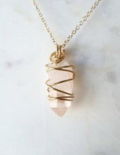 Load image into Gallery viewer, Pink Lemurian Quartz pendant