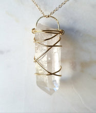 Load image into Gallery viewer, Lemurian Quartz pendant