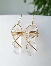 Load image into Gallery viewer, Crystal Goddess earrings - Lemurian Quartz