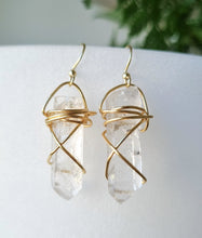 Load image into Gallery viewer, Crystal Goddess earrings - Lemurian Quartz