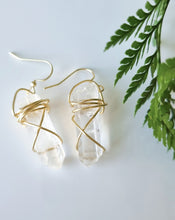Load image into Gallery viewer, Crystal Goddess earrings - Lemurian Quartz