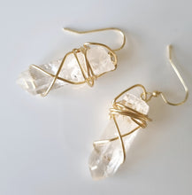 Load image into Gallery viewer, Crystal Goddess earrings - Lemurian Quartz