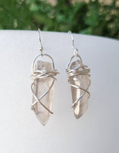 Load image into Gallery viewer, Crystal Goddess earrings - Smokey Quartz