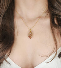 Load image into Gallery viewer, Red Phantom Quartz pendant