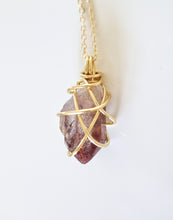 Load image into Gallery viewer, Red Phantom Quartz pendant