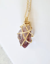 Load image into Gallery viewer, Red Phantom Quartz pendant