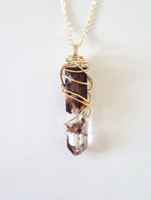 Load image into Gallery viewer, Rutilated Quartz with Lodolite Inclusions pendant