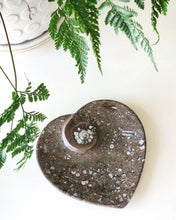 Load image into Gallery viewer, Fossil Orthoceras heart dish