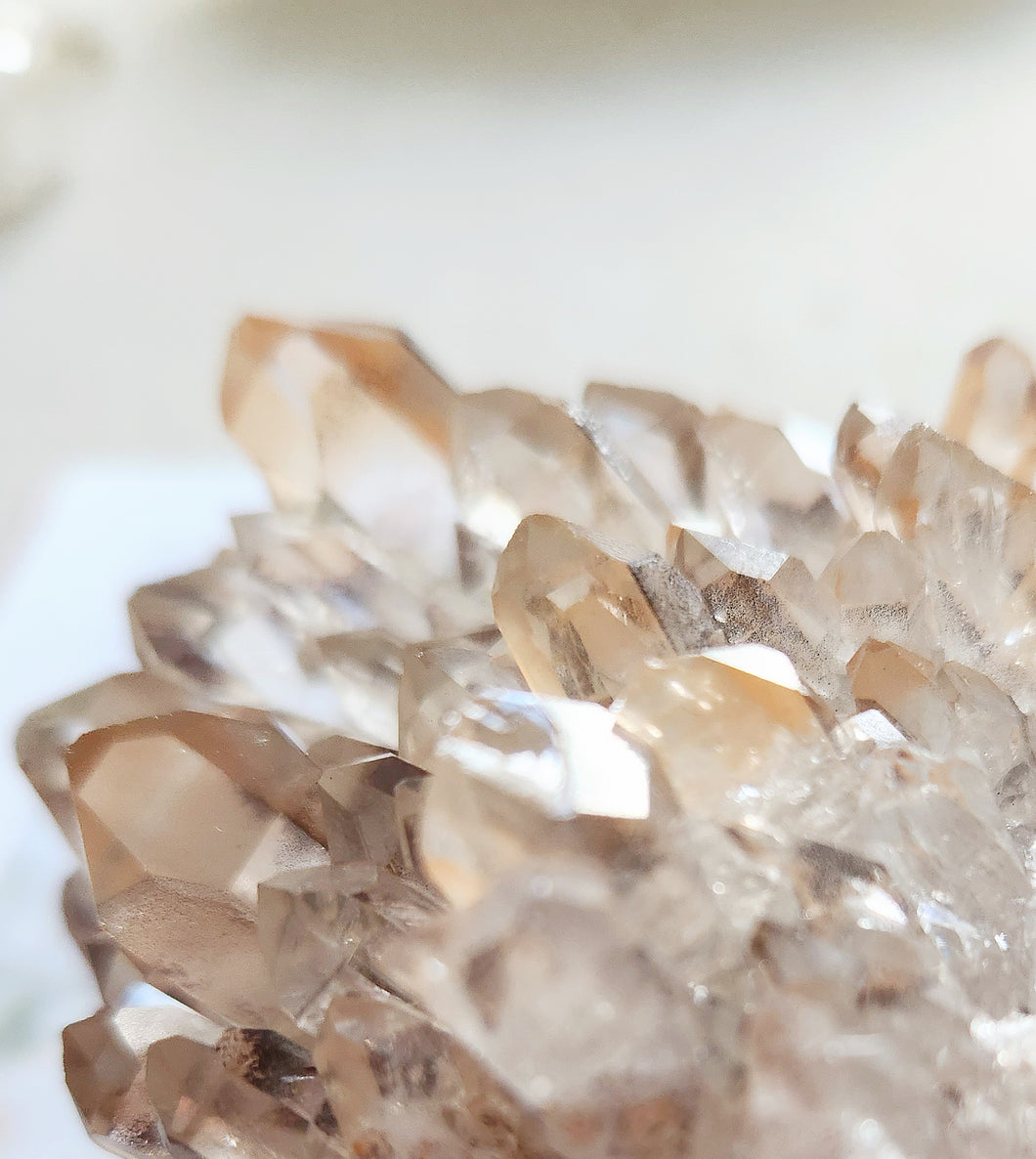 Golden Healer Quartz cluster
