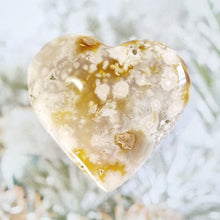 Load image into Gallery viewer, Flower Agate heart
