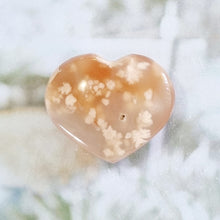 Load image into Gallery viewer, Flower Agate heart
