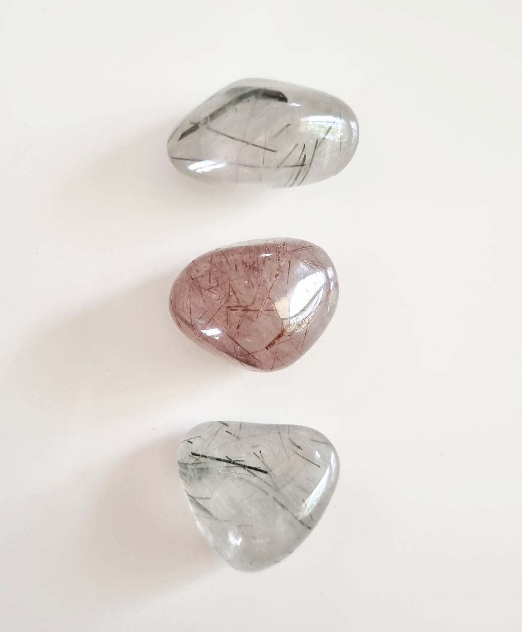 Rutilated Quartz tumbles