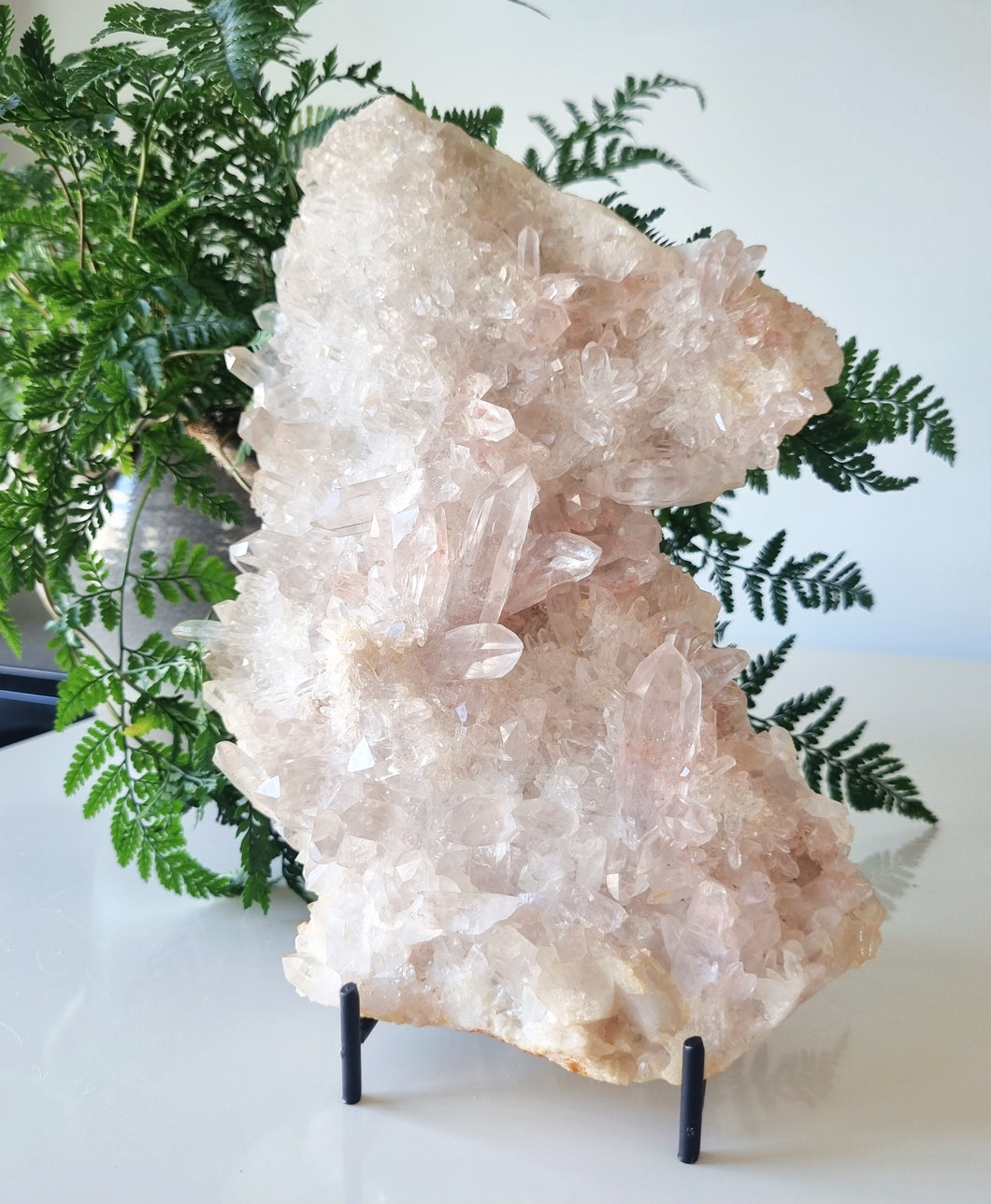 1.4kg Pink Himalayan Quartz cluster