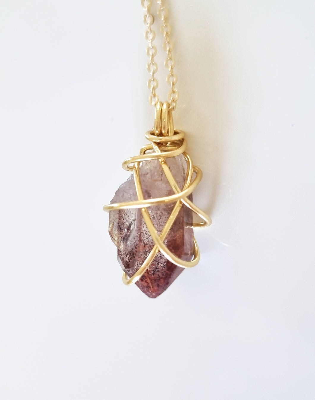 Red Phantom Quartz pendant