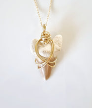 Load image into Gallery viewer, Fossilised Shark Tooth pendant
