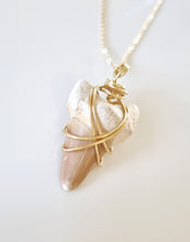 Load image into Gallery viewer, Fossilised Shark Tooth pendant
