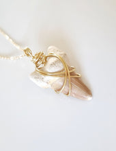 Load image into Gallery viewer, Fossilised Shark Tooth pendant
