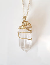 Load image into Gallery viewer, Tantric Twin (RARE) Lemurian Seed Quartz pendant
