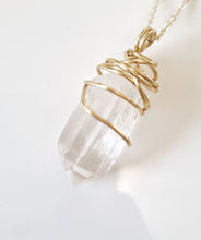 Load image into Gallery viewer, Tantric Twin (RARE) Lemurian Seed Quartz pendant
