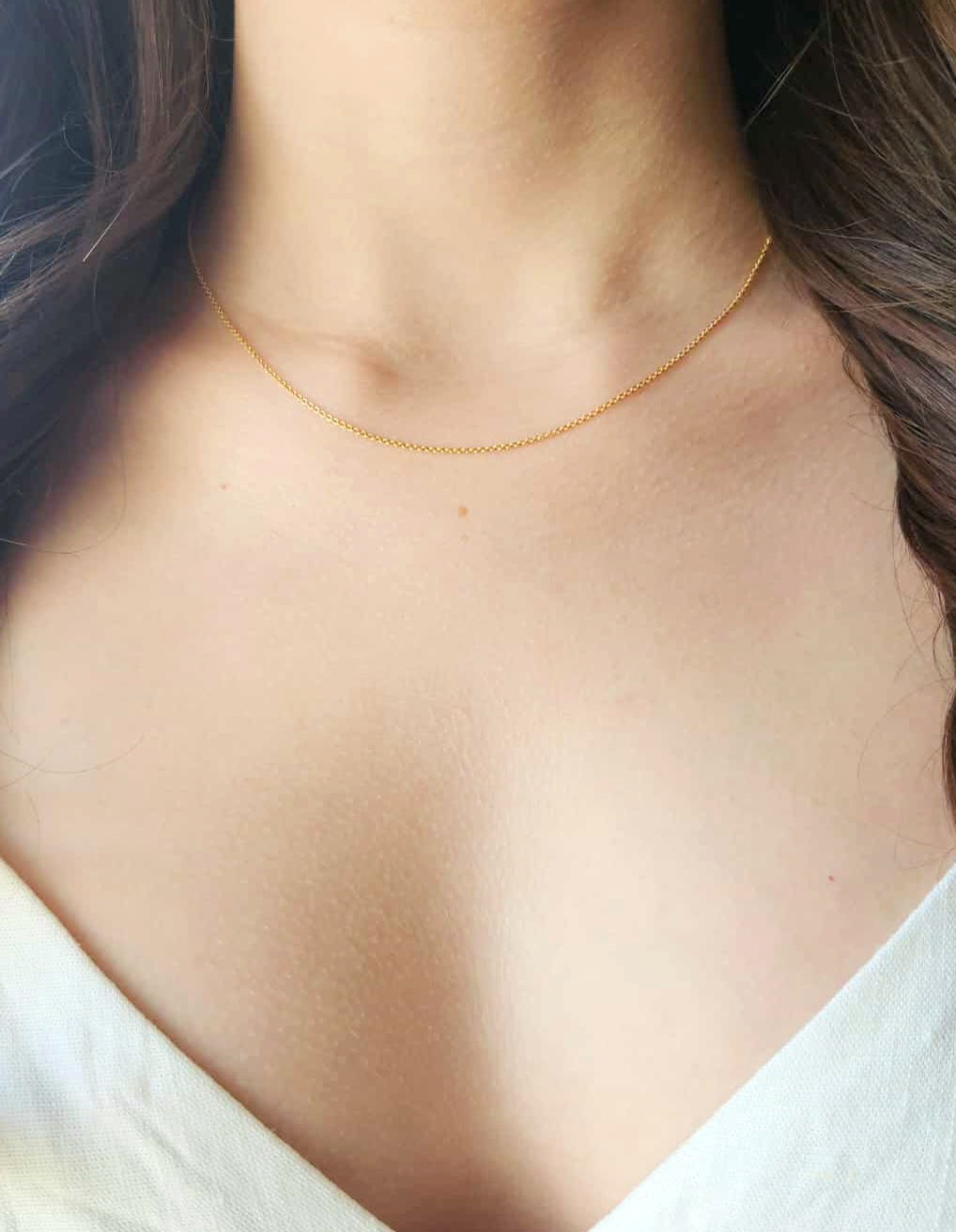 14K Gold Filled fine necklace
