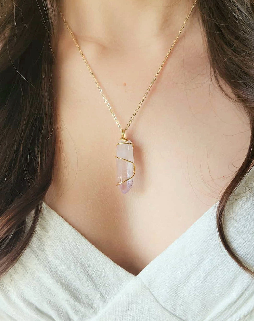 Brandberg Amethyst (RARE) pendant