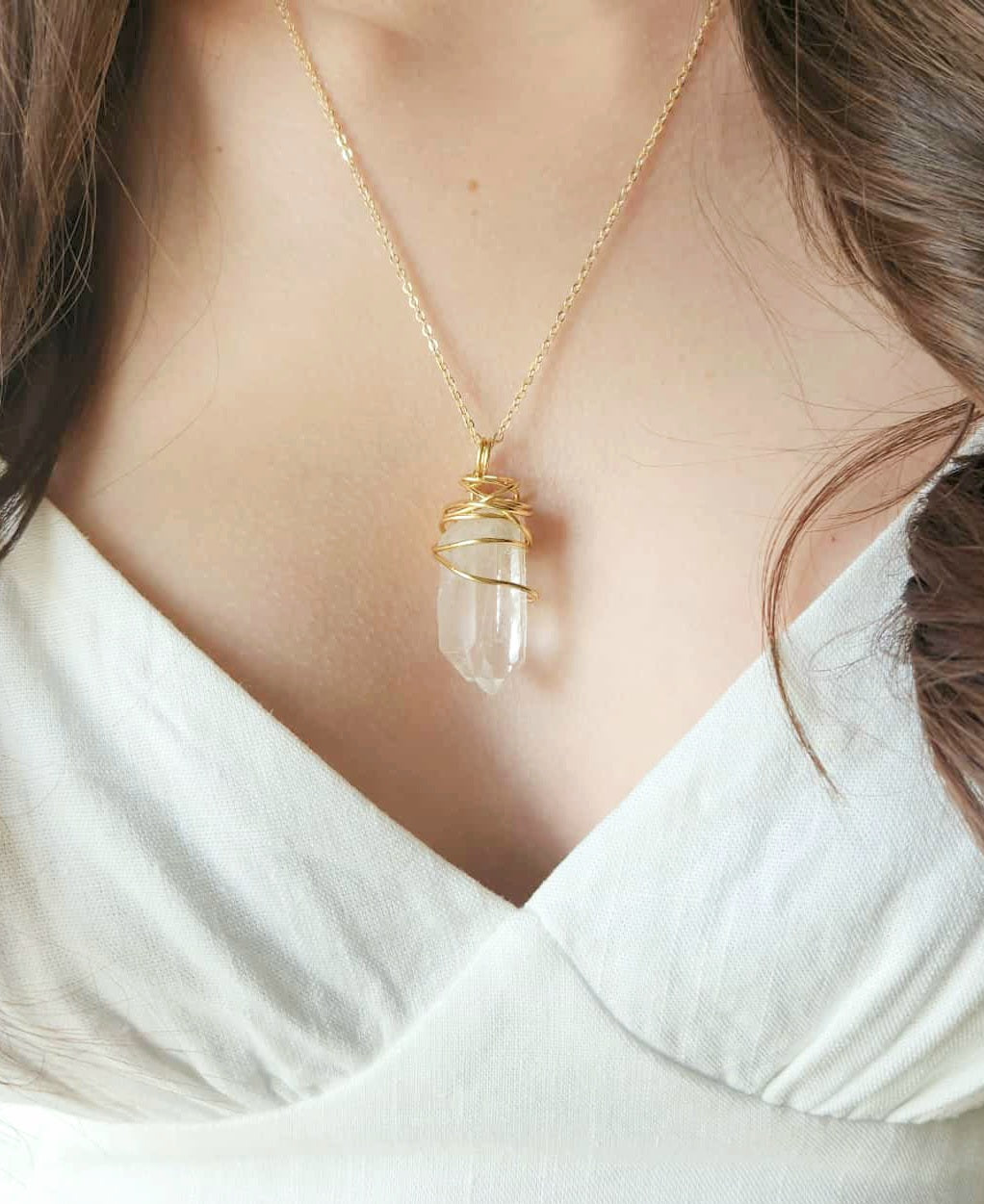 Tantric Twin (RARE) Lemurian Seed Quartz pendant