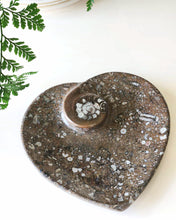 Load image into Gallery viewer, Fossil Orthoceras heart dish
