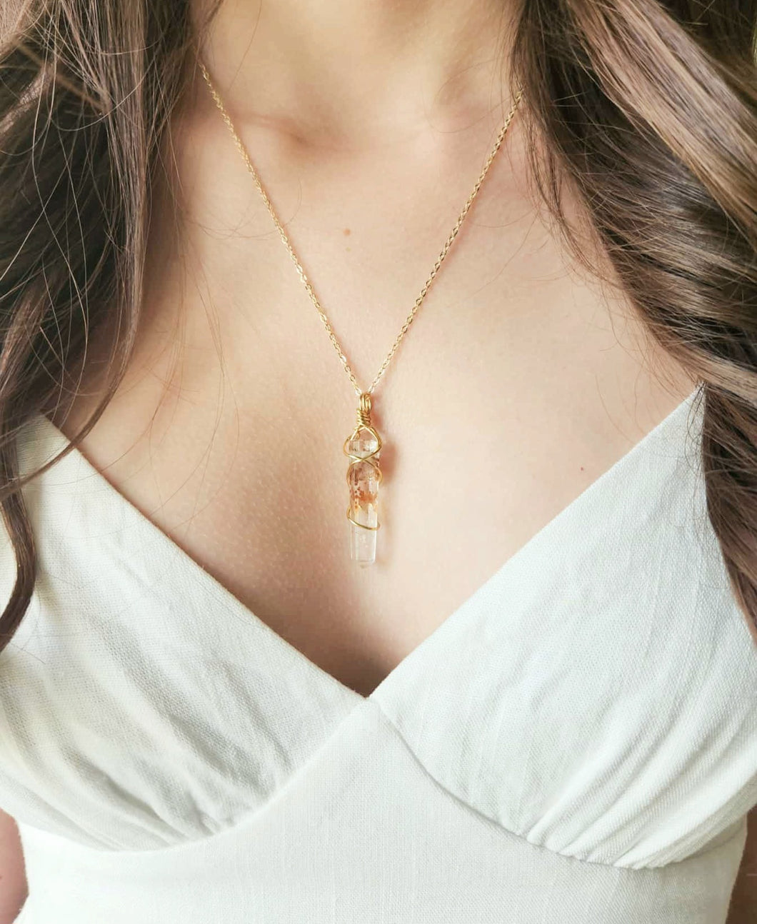 Golden Healer Quartz pendant