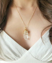 Load image into Gallery viewer, Tantric Twin (RARE) Lemurian Seed Quartz pendant
