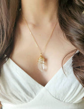 Load image into Gallery viewer, Tantric Twin (RARE) Lemurian Seed Quartz pendant
