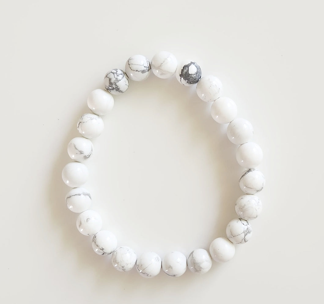 White Howlite bracelet