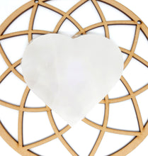 Load image into Gallery viewer, Selenite heart shape plate
